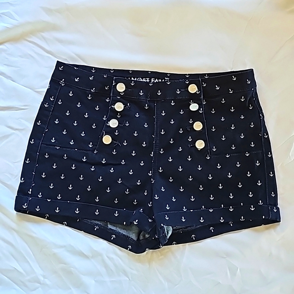 Navy blue Sailor shorts